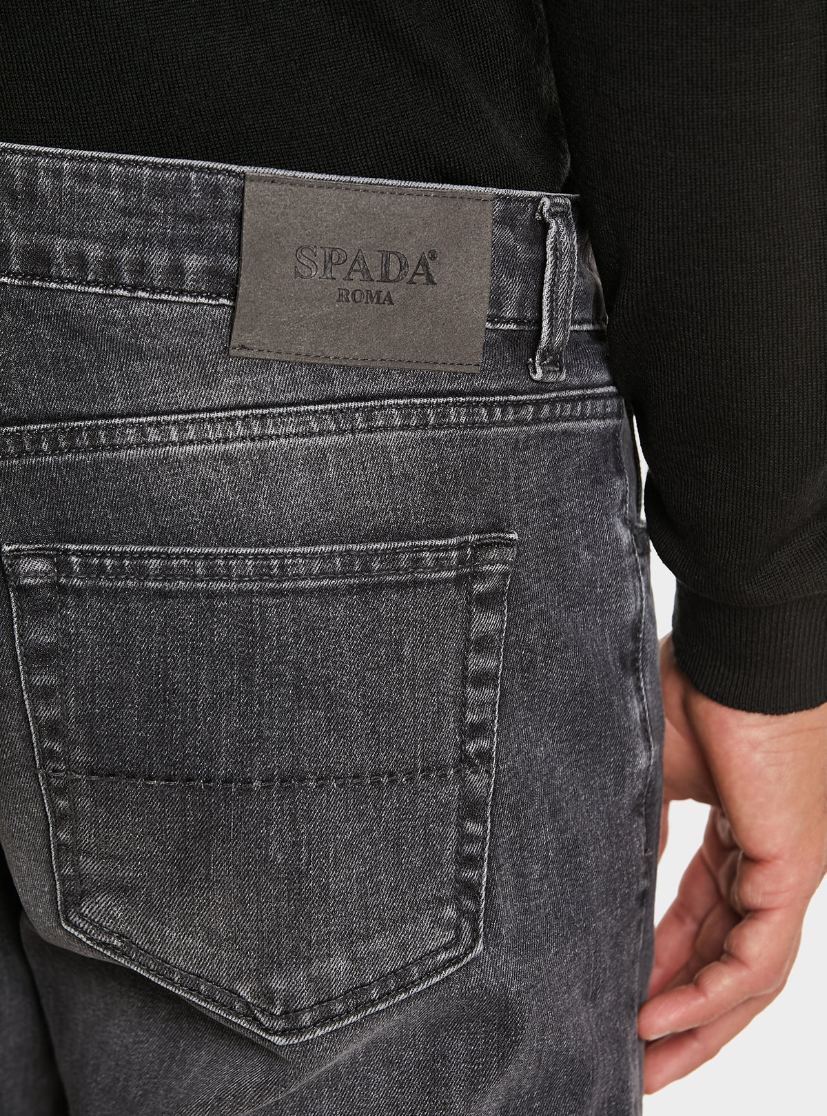 Jeans denim 5 tasche in cotone stretch