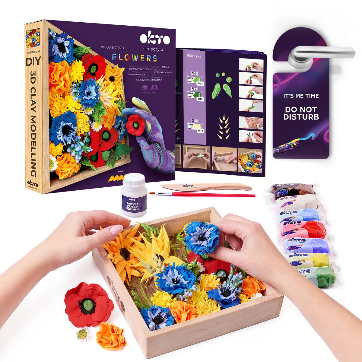 set Wood&Craft DIY "Flowers" FREEDOM