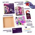 set Wood&Craft DIY "Flowers" INSPIRATION