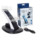 LED Controller Charger Cradle Stand Elements Lightweight Gamepad Dock for PS5 Joystick Dual USB Charging Station With Retail Box