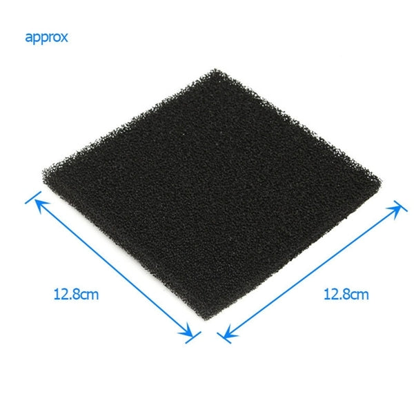 10pcs 28PPI Black Square Activated Carbon Foam Sponge Air Filter Pads Set for Smoke Absorber