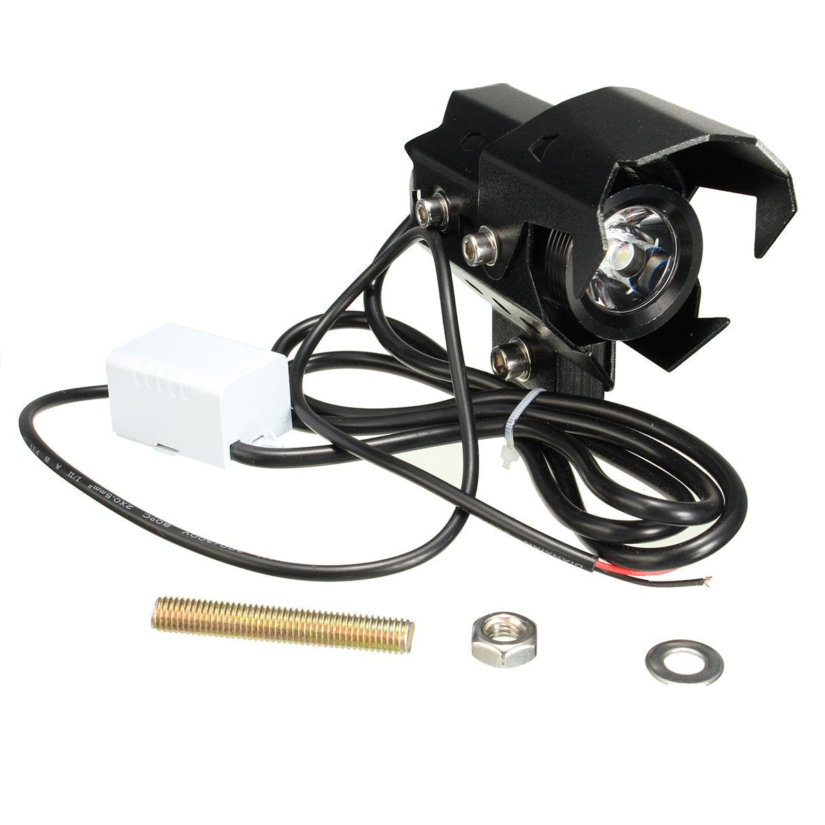 12-80V U8 10W 1500Lm LED Spot Fog Hi/Low Beam Motorcycle Bike Driving Light Headlight