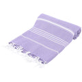 Lilac Monaco Turkish Towel – Lightweight Quick Dry Beach & Bath Towel, Luxury Turkish Cotton Spa Towel, Travel & Pool Towel