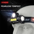 Outdoor Portable mini Powerful LED Headlamp XPE+COB USB Rechargeable Headlight Built-in Battery Waterproof Head LampCL240807