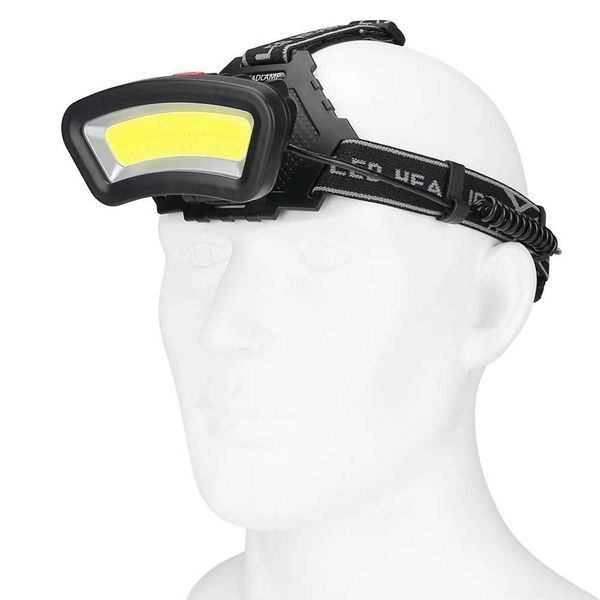8000LM USB rechargeable LED Headlight 200m Long Lighting Distance Wide Angle COB Head Lamp Lantern For Hike Outdoor Use 2*18650CL24087