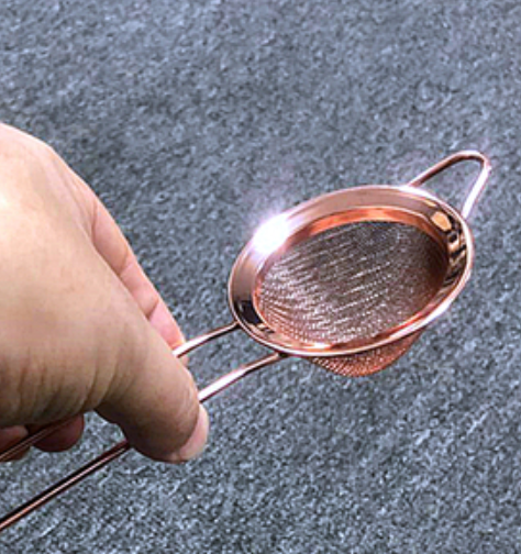 Size: 7x20cm, style: Rose gold - A twill oil grid kitchen oil filter strainer fishing Soybean Milk nest 201 stainless steel net flour