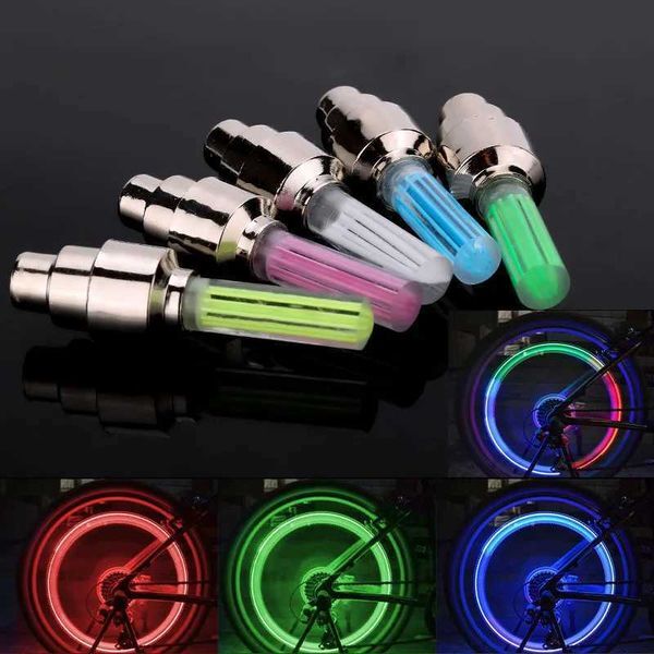Neon bicycle sports lights mini LED bicycle taillights MTB wheels tire nozzles valve cover lights bicycle warning head and rear lights Y240921