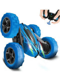 Remote control car double-sided 360 rotating RC car equipped with charging headlights racing stunt car Christmas gift X241101