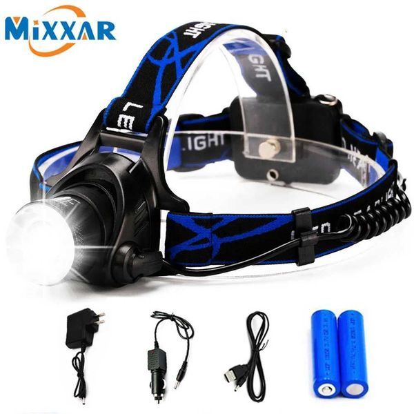 ZK30 rechargeable LED headlights/front headlights 18650 battery headlights for camping operations X250225