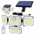 138/198/333/74 LED solar light outdoor motion sensor human sensing adjustable headlight IP65 waterproof solar wall light Z250301