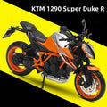 Color: Black - 1/12 KTM 1290 Super Duke R Die Cast Motorcycle Model Toy Vehicle Collection Auke Shock-Absorber Off Road Autocycle Toys Car Z250402