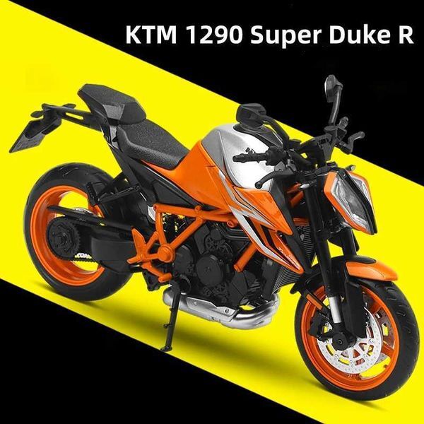 Color: Black - 1/12 KTM 1290 Super Duke R Die Cast Motorcycle Model Toy Vehicle Collection Auke Shock-Absorber Off Road Autocycle Toys Car Z250402