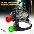 E2 Green/Red/UV LED Head Light Headlamp Zoomable Head Lamp Torch 4 Modes Headlight USB Charging Fishing Hunting Camping Flashlight W250527