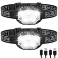 1200 Lumen Led Rechargeable Headlamp Motion Sensor HeadLight Waterproof Head Flashlights For Outdoor Camping Fishing Head Lamp 250625