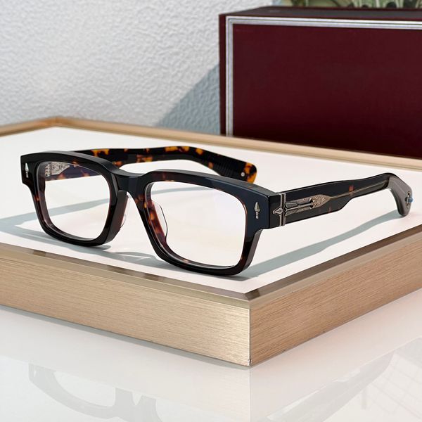 Optical Eyeglasses For Men Women Retro Last Frontier III Kirwin Noir Designer Fashion Sheet Acetate Full Frame Detailed Elasticity Anti-Blue Light Lens With Box