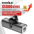 2000 Bike Light Front Lamp 600 Lumens USB Rechargeable LED 2600mAh Bicycle Light IPX6 Waterproof MTB Bicycle Headlights Z250809