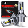 40000LM Canbus H4 LED Headlight Bulbs 9003 HB2 High Low Beam 120W Car Lights 24 CSP 3570 Turbo Led Diode Lamps 12V 6500K X250920