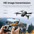 silvery Drone 8k HD dual camera GPS Professional Aerial mobile control Photography Remote Control Aircraft Beauty filter Quadcopter Drones