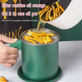 Household Oil Filter Pot With Lid Large Capacity Kitchen Storage Products Supplies Accessories 240520