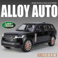 Color: White - 1:18 Land Rover Range Rover SV alloy car model; four-wheel shock absorber; car model ornament; boy's toy L251126