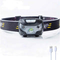 LED Headlight USB Mini Portable Rechargeable Headlamp Body Motion Sensor Head light outdoor Camping Torch LampW251128