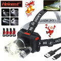 3/5LED Induction Headlamp USB Rechargeable Headlight Built-in Battery Torch Portable Working Light Fishing Camping Head LightW251128