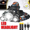 Ultra Bright LED Portable Headlight Rechargeable 18650 Battery Fishing Hunting Head Flashlight Outdoor Camping Emergency LanternW251129