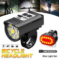 Bicycle Headlight 9 LED Bike Front Light Type-C Rechargeable Bike Lamp Ultralight Handlebar Lights Waterproof Cycling FlashlightT251208