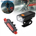 Bike Front Rear Light Set Bicycle Headlight Taillight MTB Road Bike Front Rear Lamp Set Cycling Flashlight Bicycle Accessories C251216