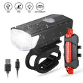 Bike Bicycle Light USB LED Rechargeable Set MTB Road Bike Front Back Headlight Lamp Flashlight Cycling Light Cycling Accessories C251216