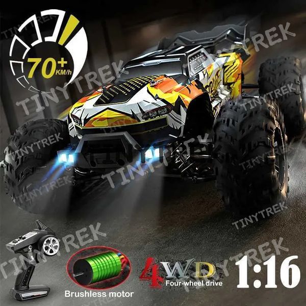 Color: Red - 2026 New JJRC Q117 RC 1 16 70Km/H Or 25Km/H Car Toys LED Headlight Dwe76 Shock-Absorbing Long Endurance With Adapt To All-Terrain 4Wd Toysxj