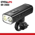 2000 Lumens CYCLAMI Bike Headlight Bicycle Flashlight Handlebar Type-C MTB Road Highlight BR2000 Front Lamp Light Aluminum Alloy 260109