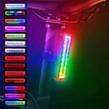 RGB Bicycle Lights Bike Tail Light 600750 mah Memory Mode Rainbow LED Warning USB Waterproof Helmet Scooter Rear Taillight 260206