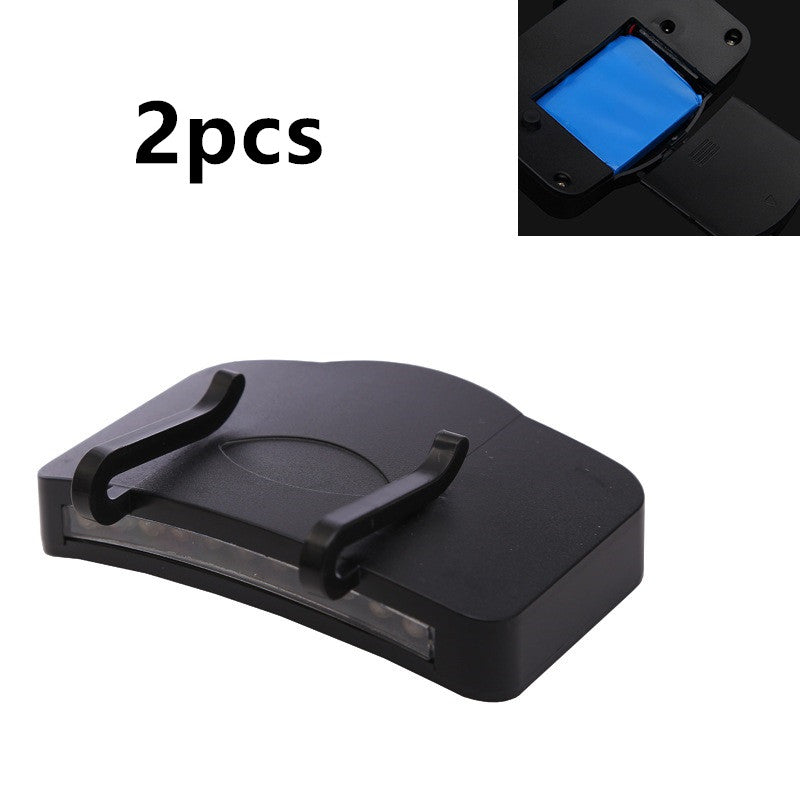 Color: Black Recharge 2pcs - Outdoor headlights led charging cap light camping adventure cap light