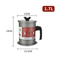 style: C - Household Kitchen Large Capacity Residue Filter Oiler