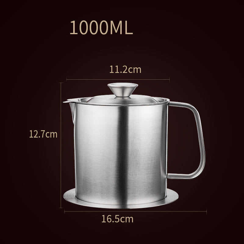 style: A - Household Stainless Steel Filter Anti-leakage Oil Pot