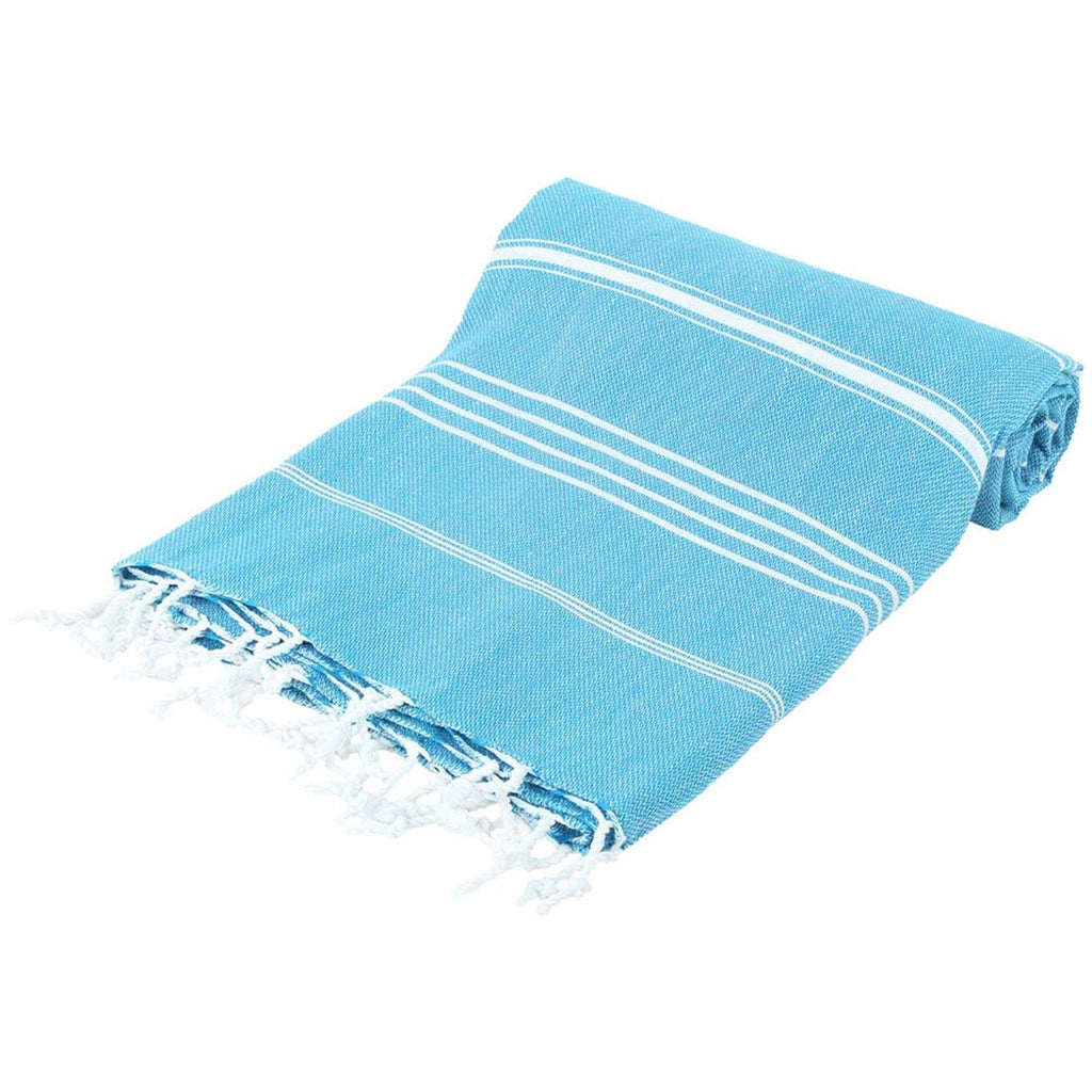 Turquoise Monaco Turkish Towel – Lightweight Quick Dry Beach & Bath Towel, Luxury Turkish Cotton Spa Towel, Travel & Pool Towel