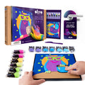 Coloring with clay set by numbers OWL