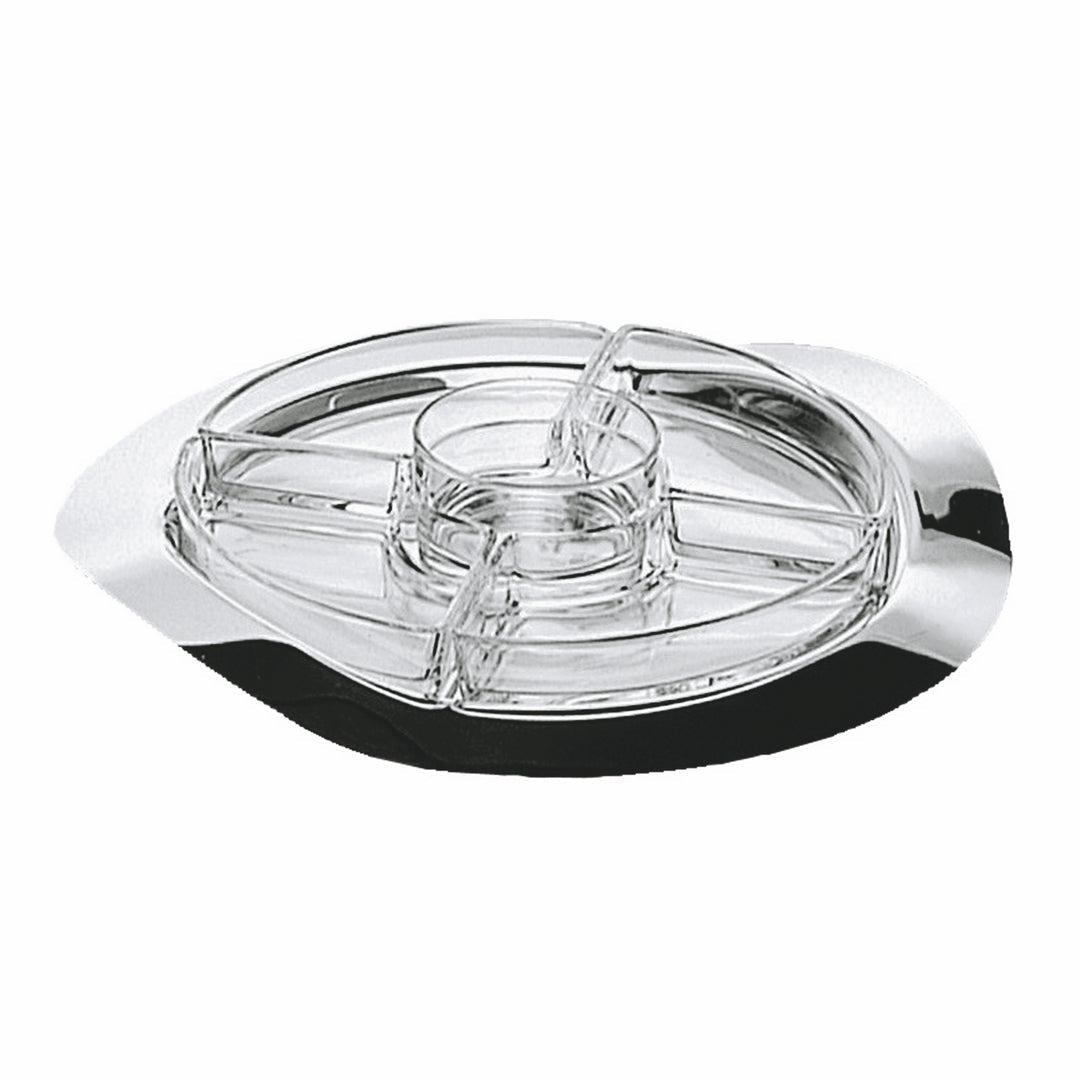 Mepra Hors D'Oeuvre Tray With 5 Compartments; Millenium D: 13-3/4" SKU: '200166