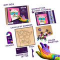 Coloring with clay set by numbers LAMA