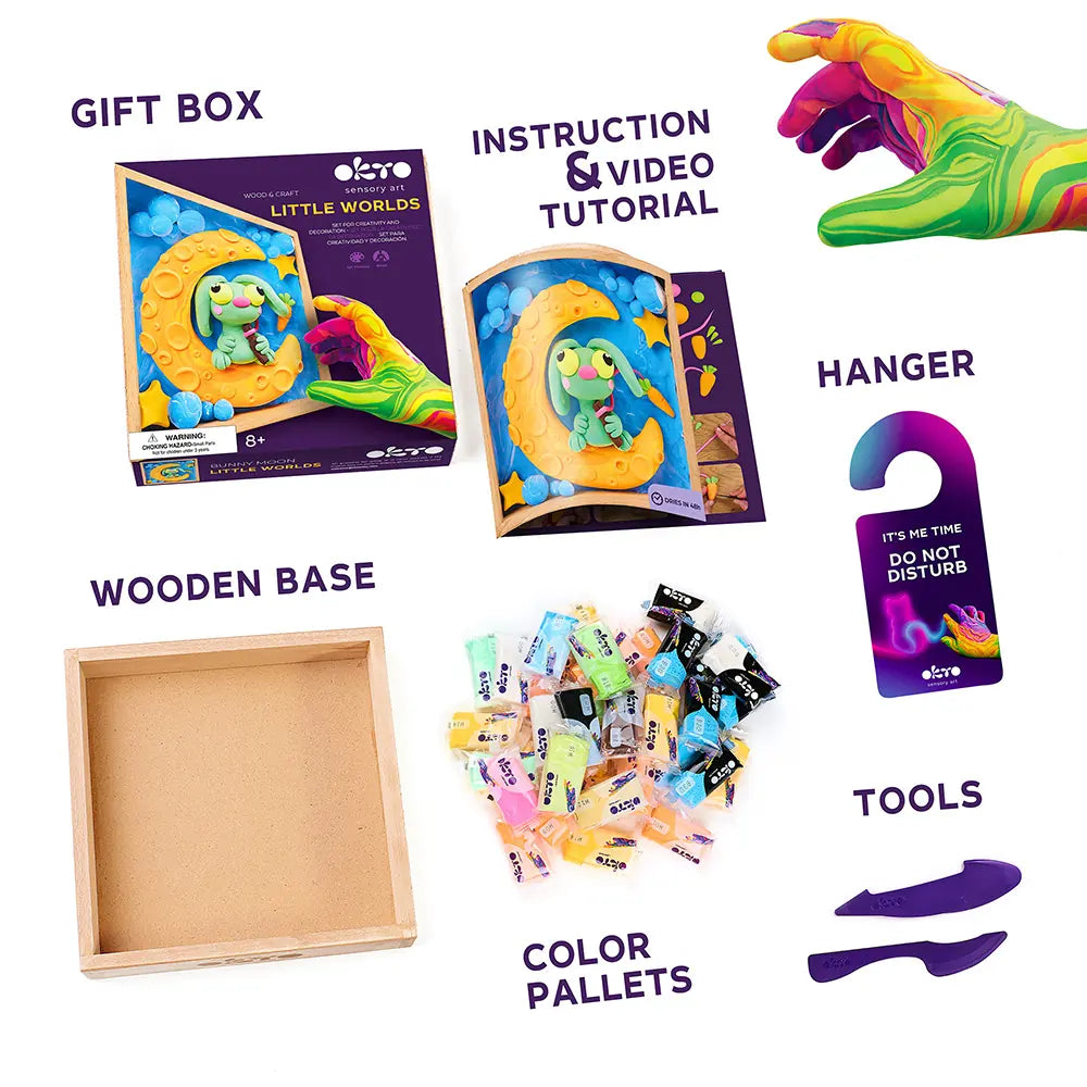 Wood&Craft DIY set "Little Worlds" Bunny Moon