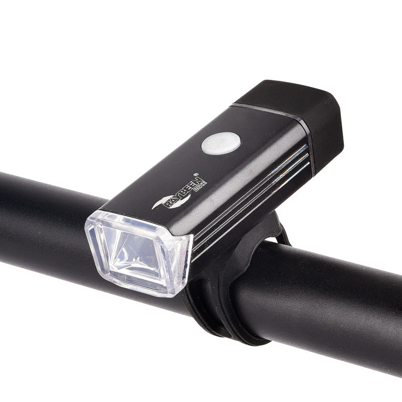 Style: 180LM, Color: Black - USB charging night riding headlight