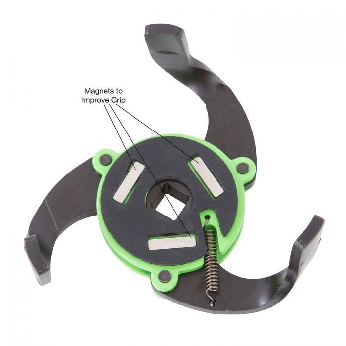 OEMTOOLS 25101 3-Jaw Adjustable Magnetic Oil Filter Wrench