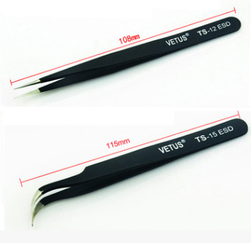 Size: 115mm, style: Bend Tweezers - A twill oil grid kitchen oil filter strainer fishing Soybean Milk nest 201 stainless steel net flour