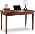 Mission Oak Finish Desk 48Inch Solid Wood Keyboard Drawer