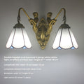 Style: Oval Mermaid 6 White - American Mirror Headlight Bathroom Lamp Led Bathroom Mirror