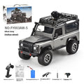 Color: Silver Gray, Proportion: Track Wheel - Four-wheel Drive Off-road Vehicle RC Controllable Headlight