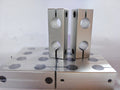 Style: 8x8aperture, Size: 20 - Steel pipe connector fixed by strut clamp