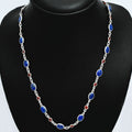 Premium Quality Lapis Lazuli - Afghanistan & Garnet Necklace N-1024 42-EN10128