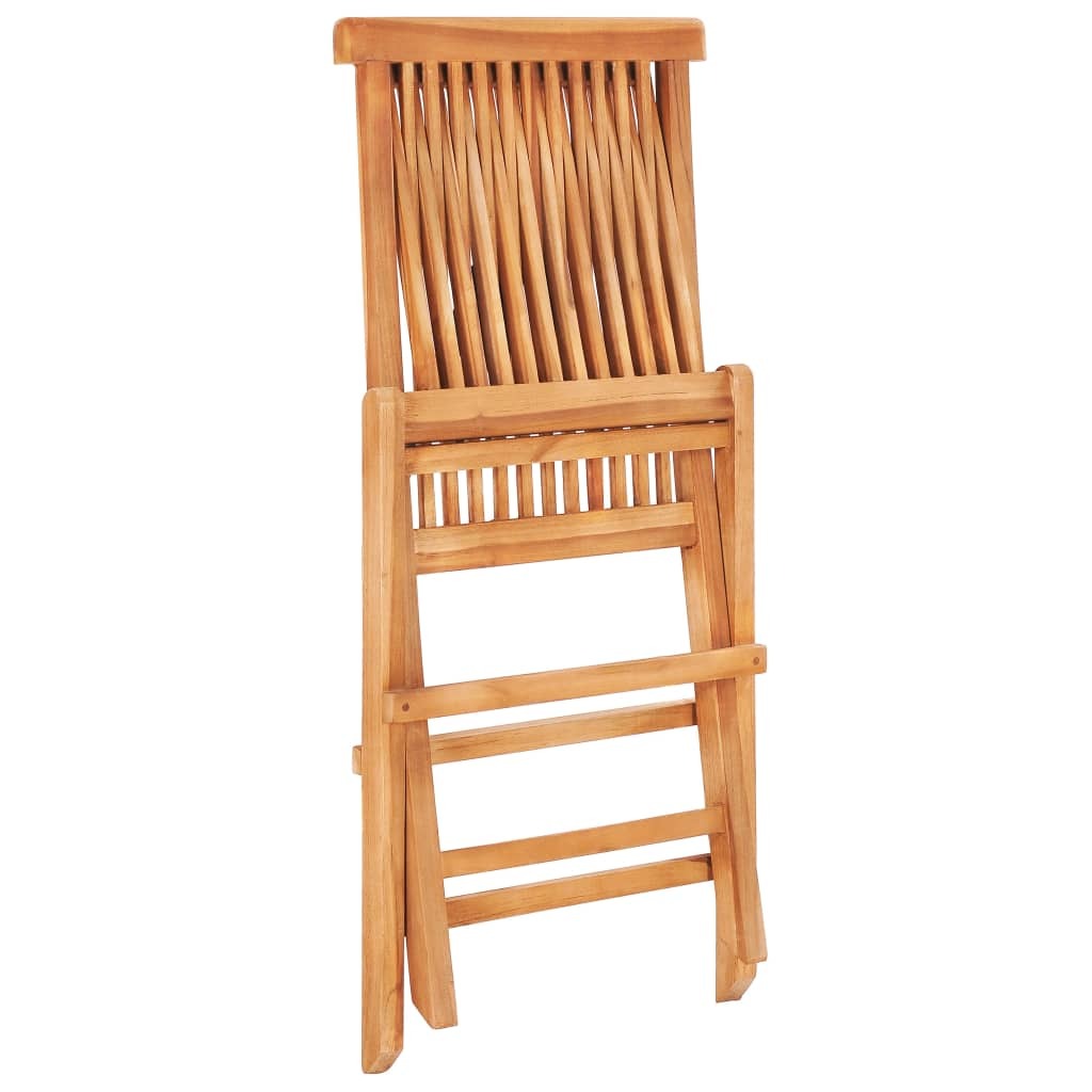 3 Piece Folding Bistro Set Solid Teak Wood